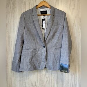 Banana Republic Classic Gray One-Button Blazer Size 12 NWT